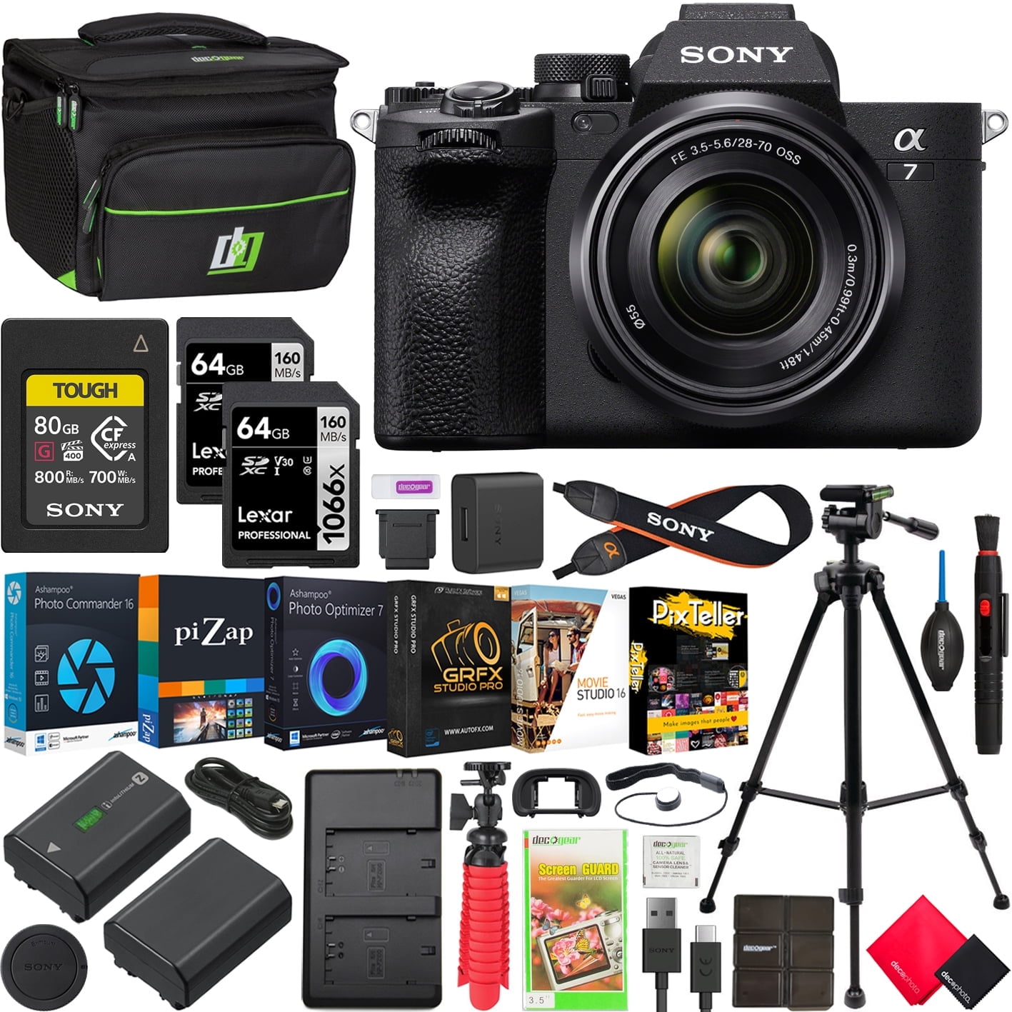 Restored Sony a7 IV Mirrorless Full Frame Camera Body w/ 28-70mm F3.5-5.6 Lens Kit ILCE-7M4K/B (Refurbished)